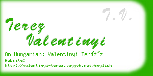 terez valentinyi business card